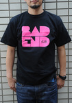 BADEND Tシャツ  ブラック×ピンク Sサイズ