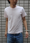 TIMECHART Tシャツ ベビーピンク×ホワイト Mサイズ