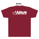 ファミ通WAVE Tシャツ:logo back インディペンデンスレッド/Sサイズ