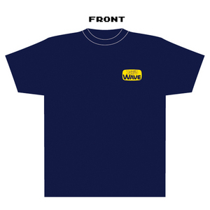 ファミ通WAVE Tシャツ:logo back ネイビー/Sサイズ