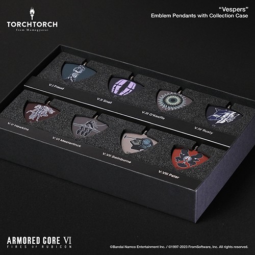 ARMORED CORE VI FIRES OF RUBICON × TORCH TORCH/ ヴェスパー部隊エンブレムペンダント: コレクションケース付属8種セット【数量限定】