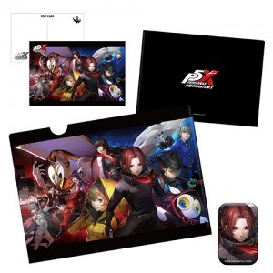 P5X クリアファイル＆ポストカード＆缶バッジセット