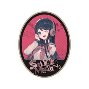 ダンガンロンパシリーズ lackさんイラスト 舞園 さやか ヘッドフォンver. ダイカット ステッカー