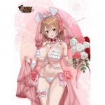 『バニーガーデン』描き下ろしB2タペストリー(花奈/バニーウエディングﾞ水着)Wスエード