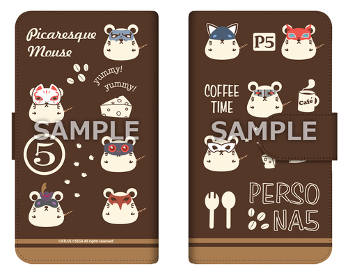 ペルソナ5 Picaresque Mouse 手帳型スマホケース Lサイズ｜エビテン