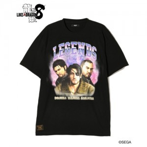 【龍が如く8 × glamb】3 Legends T-shirts Black L