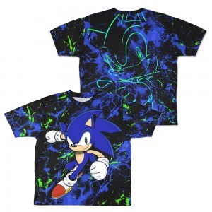 音速のハリネズミ ソニック 両面フルグラフィックTシャツ/-L