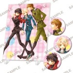 【フェア第一弾特典対象】「今日からマ王！」シリーズ　アクリルパネル＆缶バッジセット ～ユーリ&コンラッド&ヴォルフラムA～