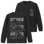 ソニック・ザ・ヘッジホッグ SONIC＆SHADOW 袖ロングスリーブTシャツ ブラック Lサイズ
