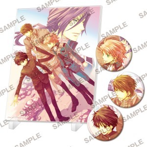 【フェア第一弾特典対象】「今日からマ王！」シリーズ　アクリルパネル&缶バッジセット ～ユーリ&コンラッド&ヴォルフラムB～