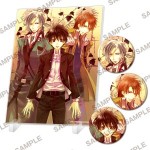 【フェア第一弾特典対象】「今日からマ王！」シリーズ　アクリルパネル&缶バッジセット ～ユーリ&コンラッド&グウェンダル～