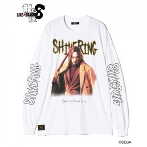 【龍が如く8 × glamb】Yutaka Yamai Long Sleeves T-shirt White L