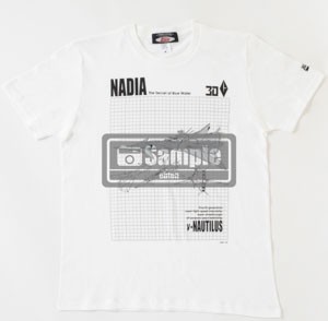 「ふしぎの海のナディア」ν-ノーチラス号Tシャツ（ホワイト） M