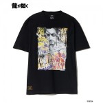 【龍が如く× glamb】Goro Majima T-Shirt Black L