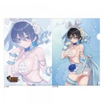 『バニーガーデン』描き下ろしクリアファイル(美羽香/バニーウエディング水着)