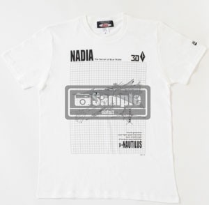 「ふしぎの海のナディア」ν-ノーチラス号Tシャツ（ホワイト） XL
