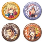 空の軌跡 the 1st メタリック缶バッジセット オリビエ＆シェラザード＆ジン＆アネラス