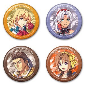 空の軌跡 the 1st メタリック缶バッジセット オリビエ＆シェラザード＆ジン＆アネラス