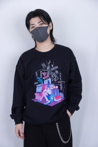 FAV2024 Neon Sweatshirt Black F