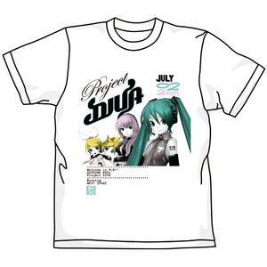 初音ミク-Project DIVA-ミクツアーTシャツ ホワイト / XLサイズ