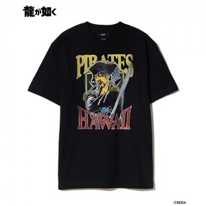 【龍が如く× glamb】Pirates in Hawaii T-shirt Black L