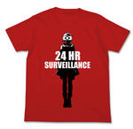 『フリーダムウォーズ』 24時間監視 Tシャツ/RED Lサイズ