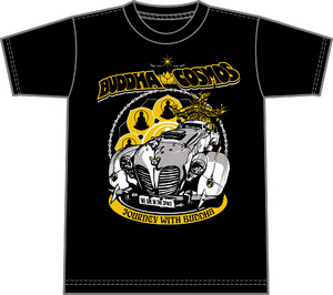 ニンジャスレイヤー デッドムーン“ブッダコスモスxネズミハヤイDIII”Tシャツ アナザーカラー S