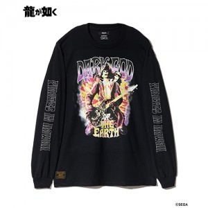 【龍が如く× glamb】Goro Majima Guitarist Cutsew Black L