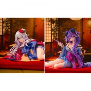 『閃乱忍忍忍者大戦ネプテューヌ -少女達の響艶-』 パープルハート 和服Ver.+ブラックハート 和服Ver. 【特典付き】