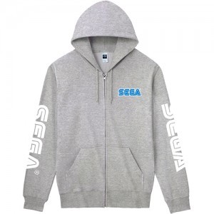 「セガロゴ」プレーンパーカー グレー XLサイズ