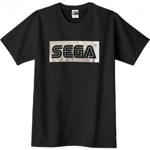 「セガロゴ」Tシャツ ブラック＆シルバー Lサイズ