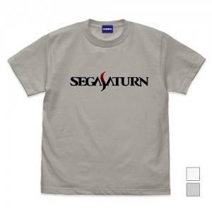 セガサターン ロゴ Tシャツ Ver.2.0 ライトグレー Lサイズ