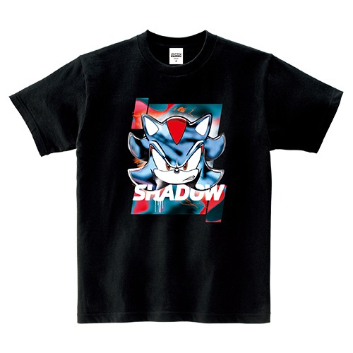 「ソニック・ザ・ヘッジホッグ」SPRAYS AND FADES Tシャツ シャドウ Lサイズ