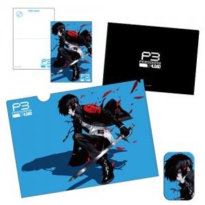 P3R クリアファイル＆ポストカード＆缶バッジセット（KV）