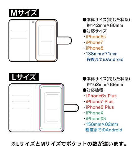 Zone 00 月彦 手帳型スマホケース 対象機種 Mサイズ エビテン