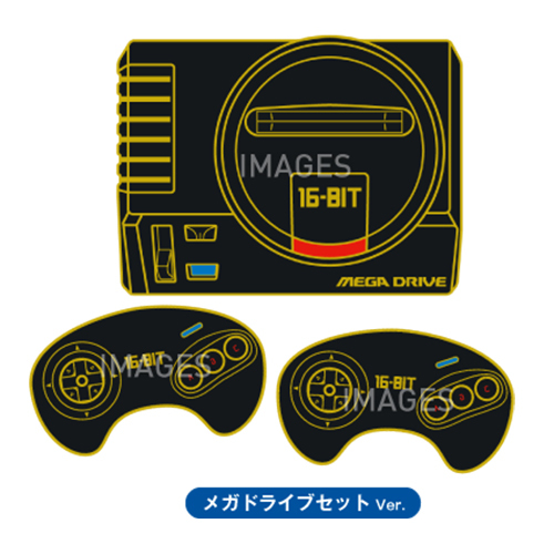 SEGA MEGA DRIVE カートリッジ型ピンバッチ 全12種 新品未開封コンプリート☆メガドライブ カートリッジ型