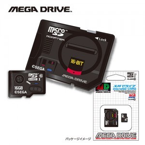 メガドライブ microSDHCカード（16GB）+SDアダプターセット MEGADRIVE microSD CARD 16GB