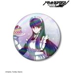 HUNDRED LINE -最終防衛学園-描き下ろし  雫原比留子 メイドver. 75mmオーロラ缶バッジ