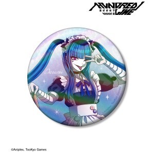 HUNDRED LINE -最終防衛学園-描き下ろし  飴宮怠美 メイドver. 75mmオーロラ缶バッジ