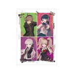 ダンガンロンパシリーズ lackさんイラスト 苗木 誠&舞園 さやか&霧切 響子&江ノ島 盾子 ヘッドフォンver. A3マット加工ポスター