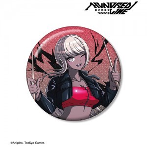 HUNDRED LINE -最終防衛学園- 描き下ろし 川奈つばさ ロックバンドver. 75mmグリッター缶バッジ
