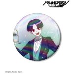 HUNDRED LINE -最終防衛学園-描き下ろし  丸子楽 執事ver. 75mmオーロラ缶バッジ
