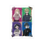 ダンガンロンパシリーズ lackさんイラスト 赤松 楓&天海 蘭太郎&王馬 小吉&最原 終一 ヘッドフォンver. A3マット加工ポスター