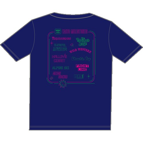 EDITMODEデザイン「タイトーマイルストーン」Tシャツ（ネイビー