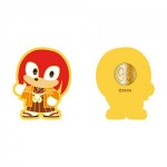 『SONIC & FRIENDS』和装シリーズ〜冬のおでかけ〜 ピンバッジ ＜ナックルズ＞